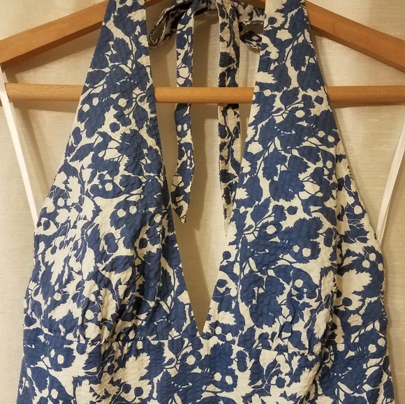 J. Crew Halter Dress in Poplin - Picture 7 of 12